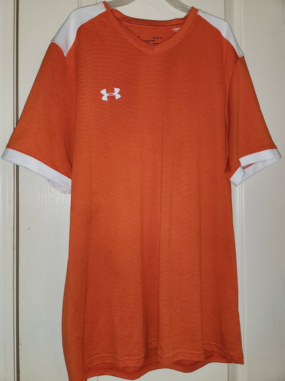 Under Armour Men’s Orange Performance V-Neck Shirt